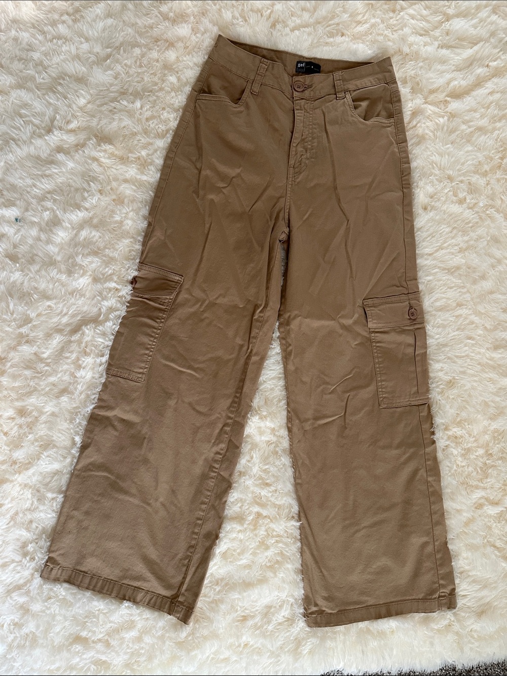 GEF France Brown Cargo Pants